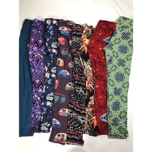 Lot Of 7 Pairs OS LulaRoe 1 Other Leggings Size One Size - Picture 4 of 8